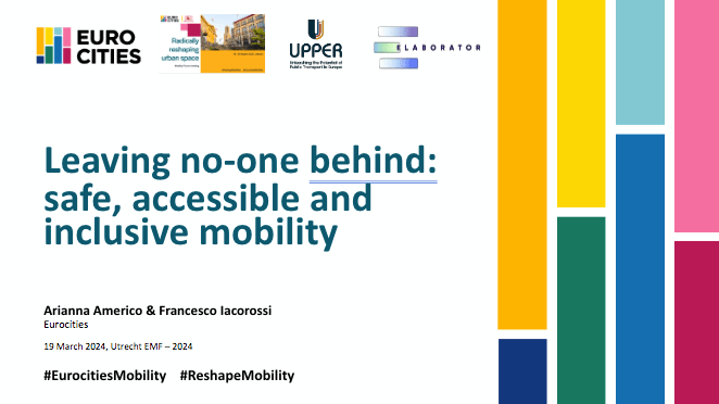 Leaving no-one behind: safe, accessible and inclusive mobility